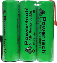 Powertech AA 2100mAh 1.2V με Λαμάκι 3τμχ