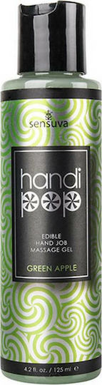 Sensuva Handi Pop Edible Hand Job Massage Gel Масажен гел с аромат Зелено ябълко 125мл