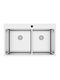Excel Victoria 720CMS388 Drop-In Sink Left Inox Satin W81xD50.5cm Silver