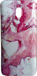 Wozinsky Marble Umschlag Rückseite Silikon Rosa...