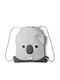 Affenzahn Koala Παιδική Τσάντα Πουγκί Γκρι 28.5x14.5εκ.