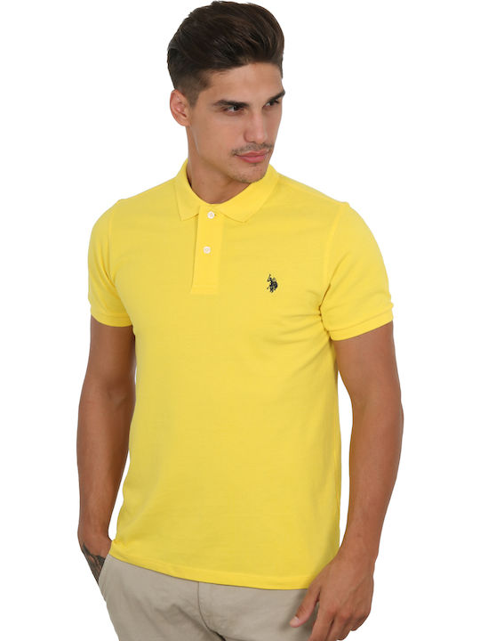 U.S. Polo Assn. Men's Short Sleeve Blouse Polo Yellow