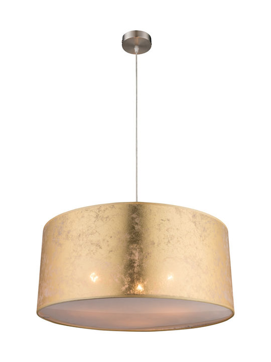 Globo Lighting Amy Pendant Light Three-Light for Socket E27 Gold