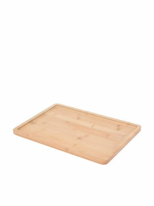 Excellent Houseware Rectangle Tray of Bamboo In Beige Colour 40x30x1.5cm 1pcs