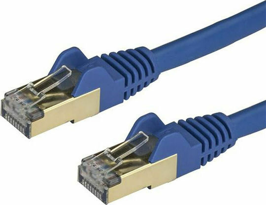 StarTech U/FTP (STP) Cat.6a (Gigabit) Καλώδιο Δικτύου Ethernet 0.5m Μπλε