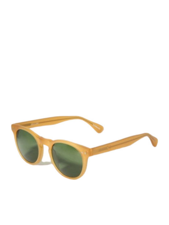 Epos Polluce Men's Sunglasses with Brown Plastic Frame and Green Lens