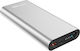 RealPower PB-20000PD Pro Power Bank 20000mAh mit USB-A Anschluss und USB-C Anschluss Schnellaufladung 3.0 Silber