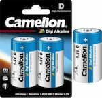 Camelion Digi Αλκαλικές Μπαταρίες D 1.5V 2τμχ