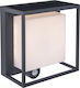 Lutec Curtis Wall Mounted Solar Light 3W 300lm Warm White 3000K with Motion Sensor and Photocell IP54 19cmx16.5cmx95cmcm