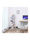 Bookcase White 50x25x141.5cm