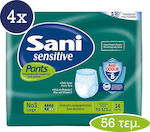 Sani Sensitive Πάνες Βρακάκι Ακράτειας Large 4x14τμχ