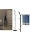 ArteLibre Dior Freistehender Kleiderständer Metallisch Black 175cm