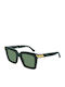 Bottega Veneta Women's Sunglasses with Green Plastic Frame and Green Lens BV1005S 008