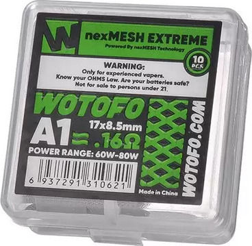 Wotofo NexMesh Extreme A1 Провод За D.I.Y. Електронна Цигара 0.16 Ом 10 Бройки