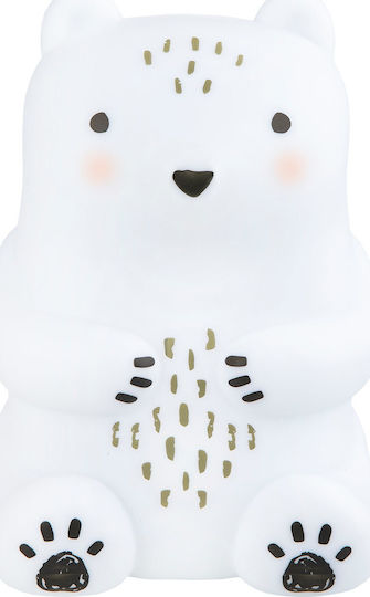 Sass & Belle Led Kids Decorative Lamp Bear Camp with Color Changes White