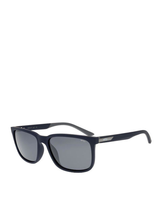 Goggle Tropez Frank Unisex Γυαλιά Ηλίου με Navy Μπλε Κοκκάλινο Σκελετό και Γκρι Φακό