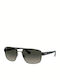 Ray Ban Men's Sunglasses with Silver Frame and Green Gradient Lens RB3663 004/71