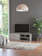 TV-Möbel Hölzernes Gray L120xB34xH37cm