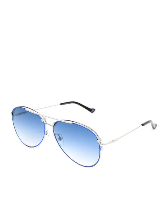 adidas Originals Unisex Sunglasses with Silver Metal Frame AOM016-075022