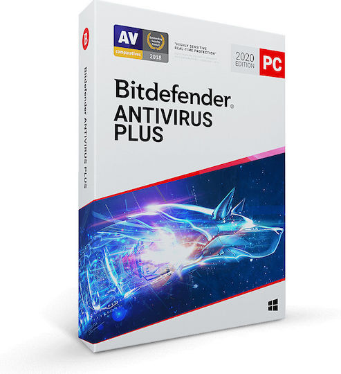 BitDefender Antivirus Plus 2020 für 3 Geräte und 1 Jahr Nutzung (Elektronische Lizenz)