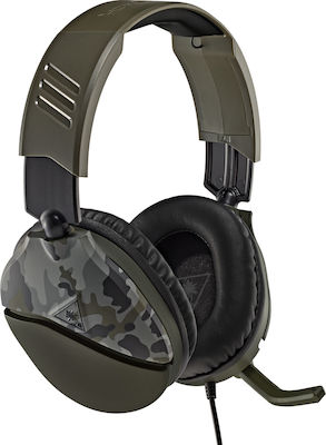 Turtle Beach Recon 70 Over Ear Gaming Headset με σύνδεση 3.5mm Green Camo