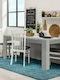 Domus 135 Tisch Speisesaal Holz Grey Concrete / White 135x80.5x74.5cm