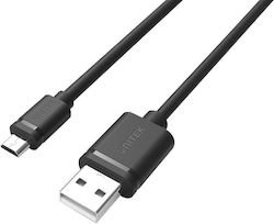 Unitek Y-C435GBK Regular USB 2.0 σε micro USB 3m Μαύρο