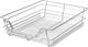 vidaXL Cupboard Expanding Hardware Silver 46x46.8x13cm 2pcs 50480