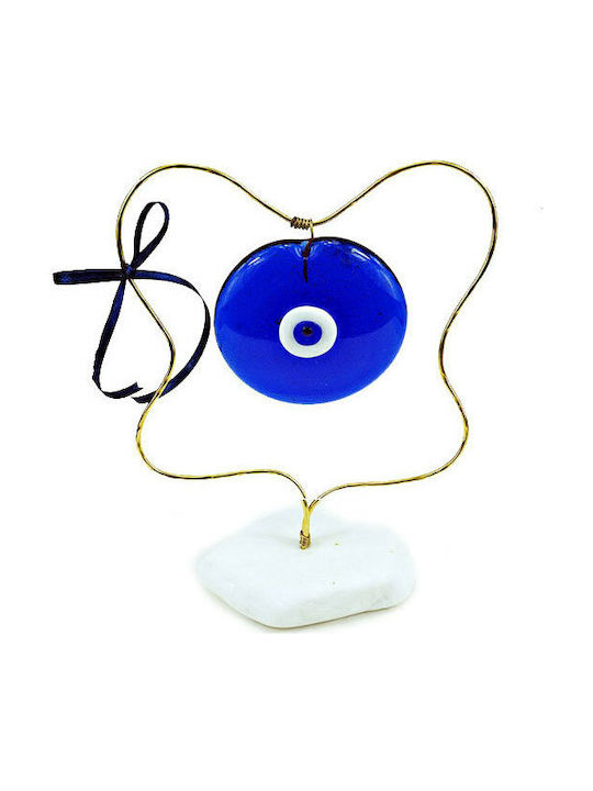 Tabletop Lucky Charm Burner Blue made of Glass 1pcs