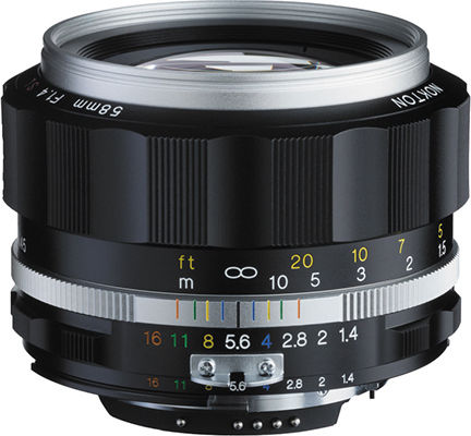 Voigtlander Full Frame Camera Lens Nokton SLII-S F/1.4 Fixed for Nikon F Mount Silver
