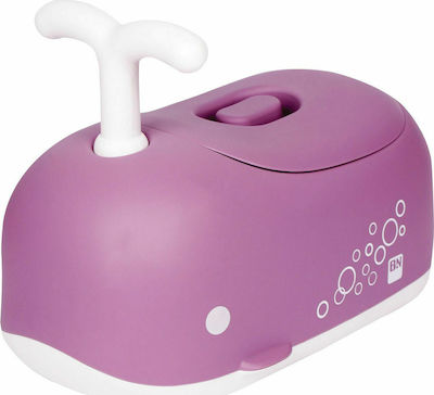 Kikka Boo Potty with Steering Wheel Whale with Lid Purple