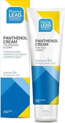 Pharmalead Panthenol Feuchtigkeitsspendende Creme Regeneration mit Hyaluronsäure für trockene Haut 100ml