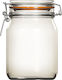 Uniglass Econ Βάζο Γενικής Χρήσης / Ζάχαρη / Καφέ με Αεροστεγές Καπάκι Γυάλινο 1000ml