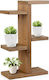 Brown Bookcase 60x25x80cm