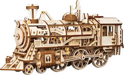 Robotime Παιχνίδι Κατασκευών Ξύλινo Locomotive 3D για Παιδιά 12+ Ετών