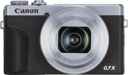 Canon PowerShot G7 X Mark III Compact Camera 20.1MP 4K UHD Optical Zoom 4.2x Silver