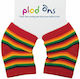 Dribble Ons Rainbow Stripe Knieschützer für das Klettern aus Stoff 2Stück
