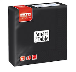 Fato The Smart Table Serviette 2F Schwarze 33x33cm 50 Stück Stück