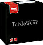 Fato Tablewear Serviette Luxus Airlaid Schwarze 40x40cm 50 Stück Stück