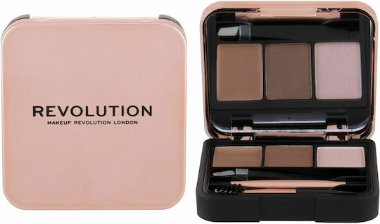 Revolution Beauty Brow Sculpt Kit Set Îngrijire Sprâncene Maro