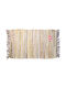 Chios Hellas Rug Rectangular Cotton with Fringes Beige