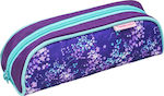 Belmil Fabric Pencil Case Spring Time with 1 Compartment Blue