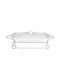Cryspo Trio Waves Dutch Oven Oval Made of Porcelain 42x42cm 1pcs