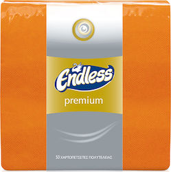 Endless Premium Χαρτοπετσέτα Πολυτελείας 2Φ Πορτοκαλί 33x33εκ. 50τμχ