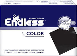 Endless Color Serviette 1F Schwarze 24x24cm 750 Stück Stück
