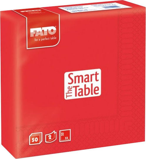 Fato The Smart Table Салфетки 2бр Червен 33x33см. 50бр