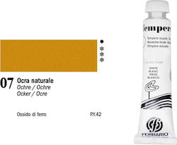 Ferrario Temperella Tempera Farben Beige Ochre Ocker 07 in Röhre 20ml 1Stück