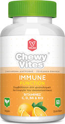 Vican Chewy Vites Adults Immune Function Vitamins C, D, B6 & B12 Βιταμίνη για Ανοσοποιητικό Πορτοκάλι 60 ζελεδάκια