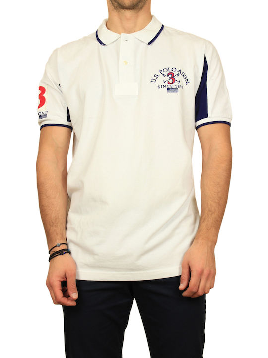 U.S. Polo Assn. Ανδρικό T-shirt Polo Λευκό