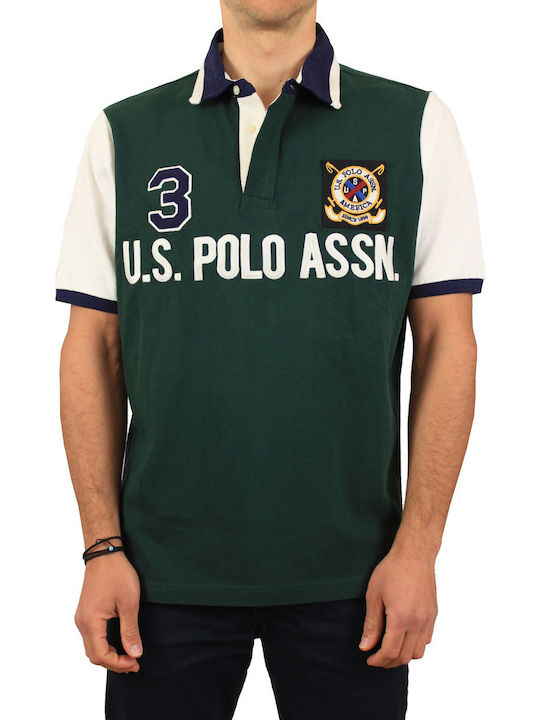 U.S. Polo Assn. Men's Short Sleeve Blouse Polo Green